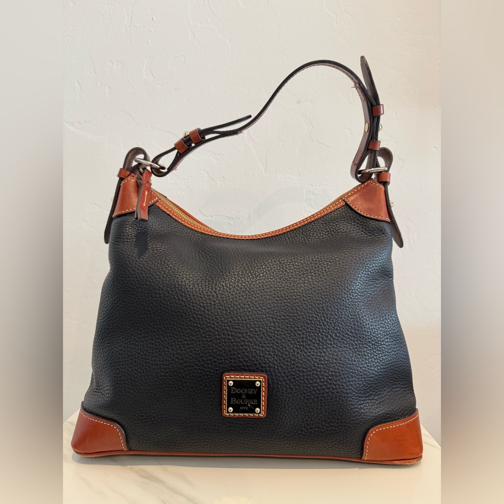 Dooney & Bourke Pebble Grain Leather Hobo Bag - Free Jewelry Gift Included!